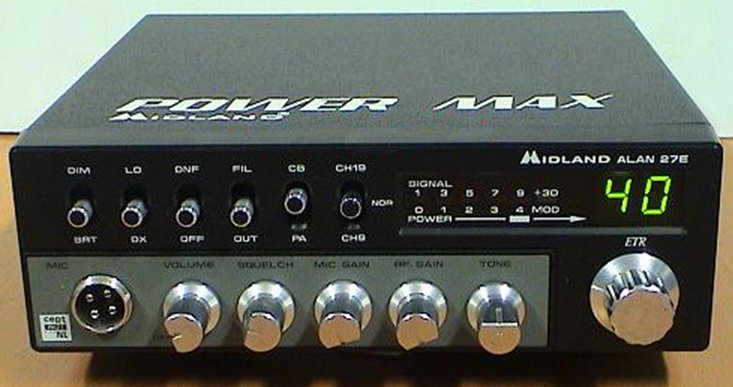 CB-трансивер (рация) Midland/Alan 27E. Характеристики. Краткий обзор.