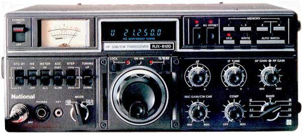 КВ-трансивер National / Panasonic RJX-810D. Характеристики. Краткий обзор.