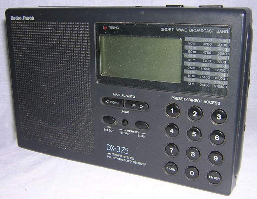 КВ/УКВ-приёмник RadioShack / Realistic DX-375. Характеристики. Краткий обзор.