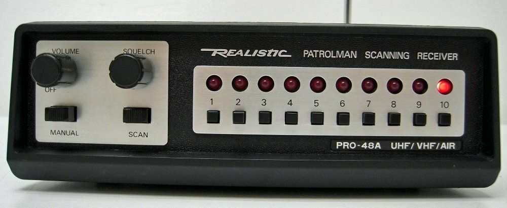 УКВ-сканер (приёмник) RadioShack / Realistic Pro-48A. Характеристики. Краткий обзор.