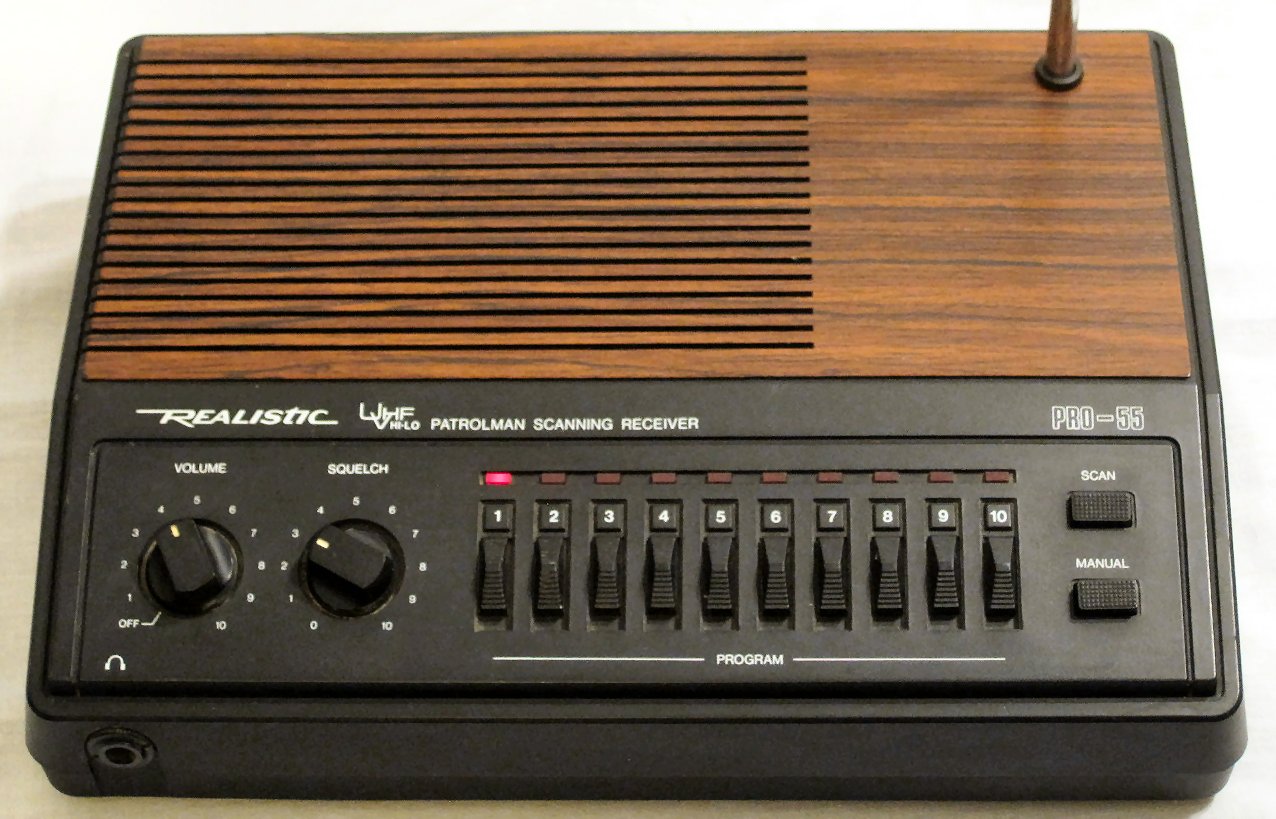 УКВ-сканер (приёмник) RadioShack / Realistic Pro-55. Характеристики. Краткий обзор.