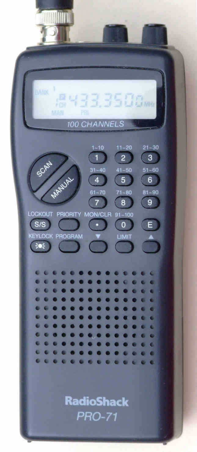 УКВ-сканер (приёмник) RadioShack / Realistic Pro-71. Характеристики. Краткий обзор.