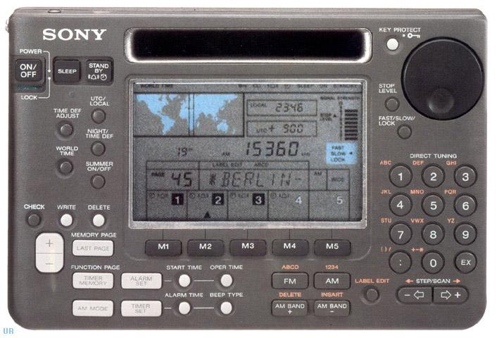 КВ/УКВ-приёмник Sony ICF-SW55E. Характеристики. Краткий обзор.