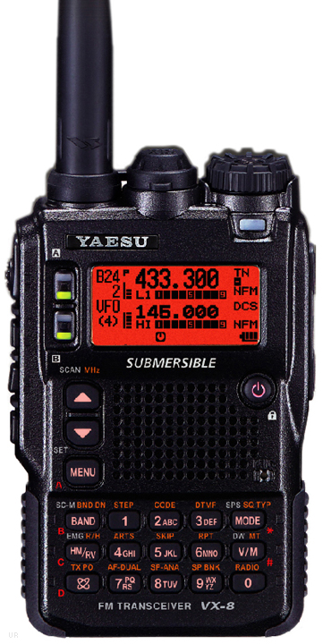 УКВ-трансивер (рация) Yaesu VX-8R. Характеристики. Краткий обзор.